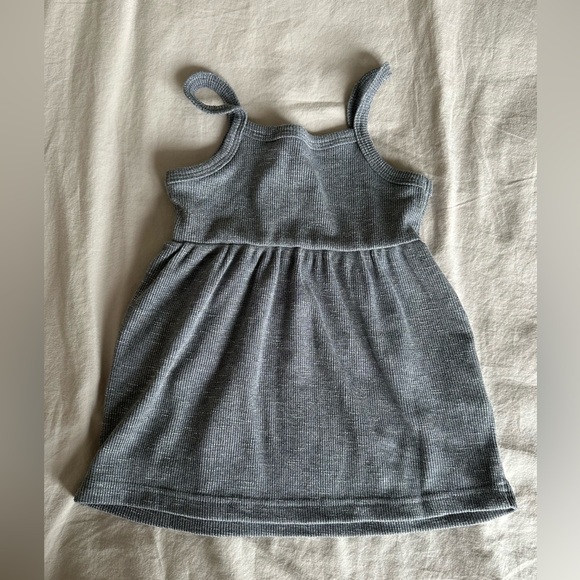 Little Bipsy Ribbed Tank Dress - Charcoal - 12-18 Months - Picture 2 of 4